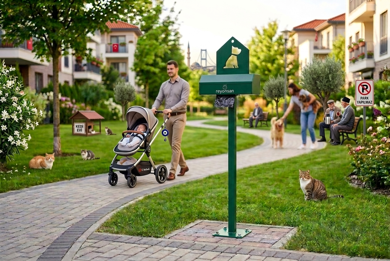 Kedi ve Köpek Dışkı Poşetliği | Hijyenik Atık Poşeti Dispenseri